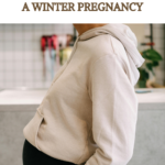 winter pregnancy belly fitness