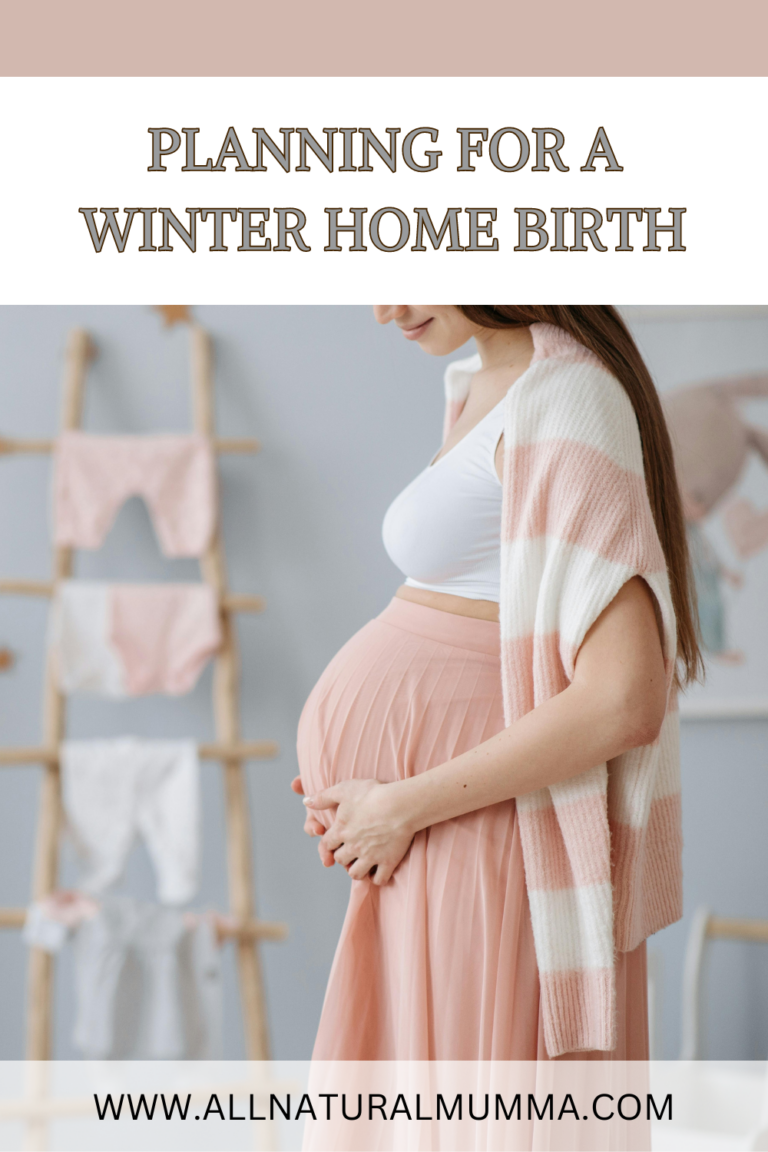 Winter Home Birth Plans: Planning for a Winter Birth Winter pregnancy belly peach neutral baby clothes