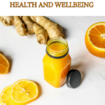 turmeric ginger citrus fruits juice