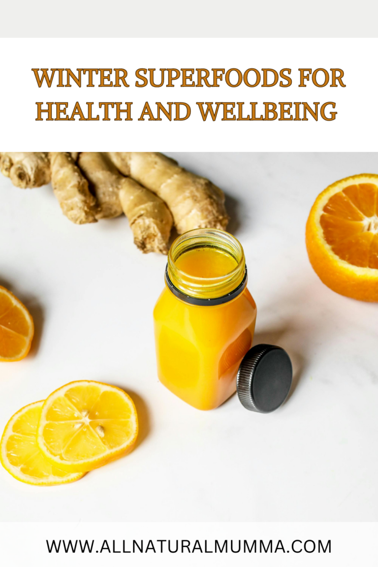 Seasonal Superfoods: Benefits of Winter Superfoods for Health and Wellbeing turmeric ginger citrus fruits juice