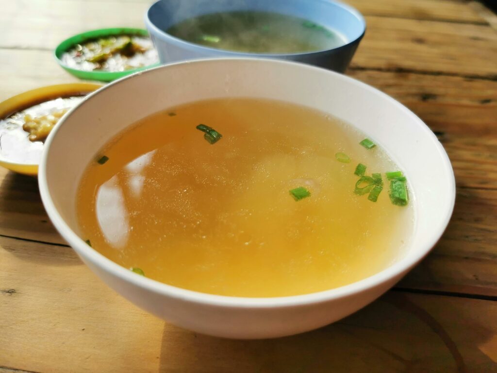 bone broth soup bowl natural healthy